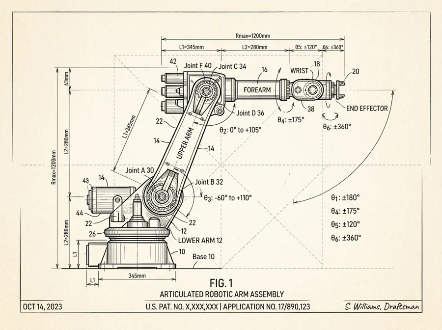 Robotic arm illustration used in the Hands-on Labs portfolio